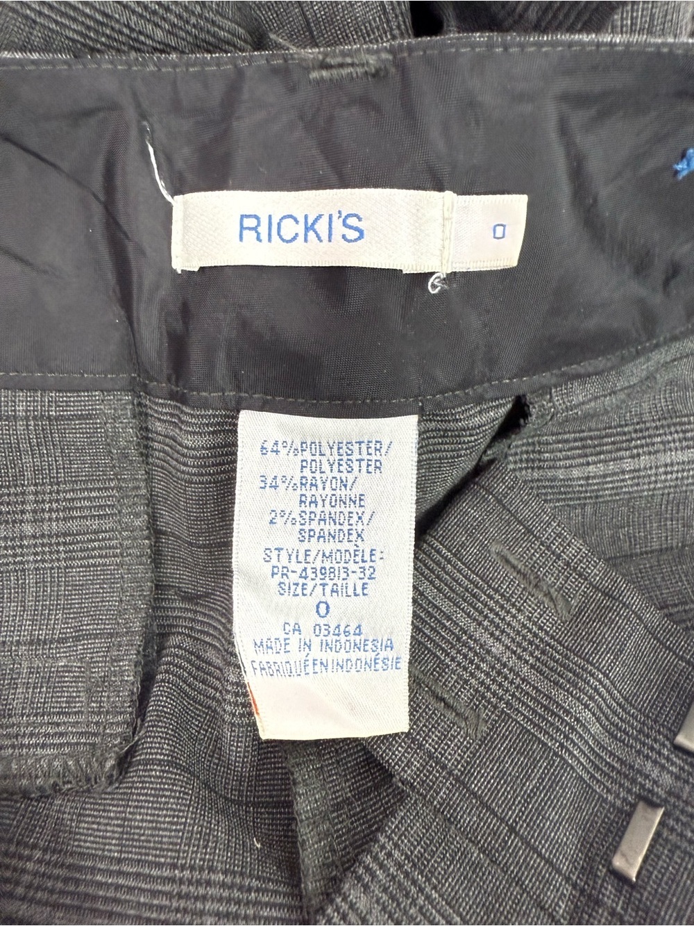 Ricki's pants Gray Plaid Boot Cut Dress Pants - Picture 9 of 11